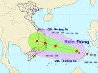 Chiều tối nay, bão số 4 vào Bình Định-Khánh Hòa