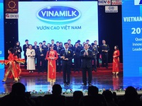 Vinamilk tiếp tục được vinh danh Thương hiệu Quốc gia năm 2014