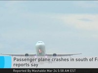 Máy bay Airbus rơi ở Pháp: Tín hiệu cấp cứu phát lúc 9h47