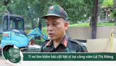 Tỉ mỉ tìm kiếm hài cốt liệt sĩ tại công viên Lê Thị Riêng