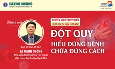 Truyền hình trực tuyến: Đột quỵ - hiểu đúng bệnh, chữa đúng cách 