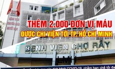 2.000 đơn vị máu sẻ chia cùng miền Nam chống dịch