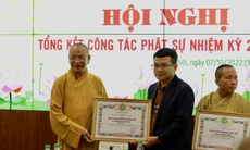 Cổng thông tin Phật giáo Việt Nam nhận Bằng Tuyên dương Công đức