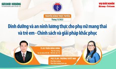 Truyền hình trực tuyến: Dinh dưỡng và an ninh lương thực cho phụ nữ mang thai và trẻ em – chính sách và giải pháp khắc phục