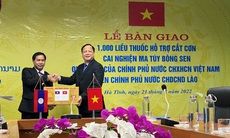 Tặng 1.000 liều thuốc hỗ trợ cắt cơn nghiện ma túy cho Chính phủ nước CHDCND Lào