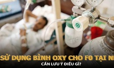 Sử dụng bình oxy cho F0 tại nhà cần lưu ý điều gì?