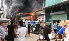 Bắc Ninh: Nhiều cơ sở sản xuất khẩu trang cháy lớn, thiệt hại ước tính lên đến gần 10 tỷ đồng