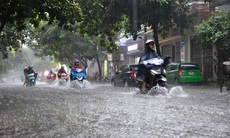 Cảnh báo các điểm ngập lụt ở nội thành Hà Nội