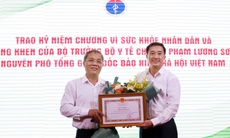 Bộ Y tế trao Kỷ niệm chương "Vì sức khỏe nhân dân" cho TS Phạm Lương Sơn, nguyên Phó Tổng giám đốc BHXH Việt Nam 
