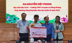 Thưởng nóng 150 triệu đồng cho thí sinh đạt huy chương vàng Olympic Hóa học quốc tế