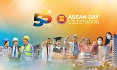 Hình ảnh bộ nhận diện kỷ niệm 55 năm Ngày thành lập ASEAN