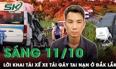 Sáng 11/10: Buồn ngủ dẫn tới tai nạn, tài xế xe tải 'đấu đầu' xe khách bị tạm giữ hình sự