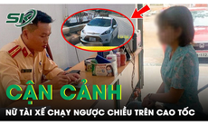 Clip nữ tài xế chạy xe ô tô 4 chỗ ngược chiều trên cao tốc Nội Bài - Lào Cai