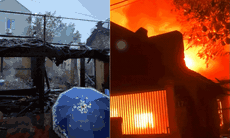 Cháy nhà dân vào sáng sớm, cả căn nhà chìm trong biển lửa