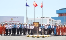 Gắn biển công trình Trạm biến áp 500kV Vân Phong và đấu nối - Chào mừng Đại hội XIII Công đoàn Việt Nam nhiệm kỳ 2023 - 2028
