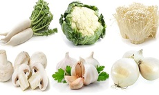 7 loại rau củ quả màu trắng tốt cho sức khỏe