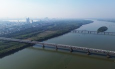 Toàn cảnh khu vực bãi giữa sông Hồng được đề xuất xây dựng công viên