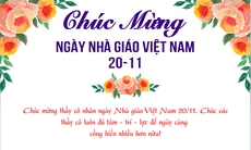 Những mẫu thiệp chúc mừng ngày Nhà giáo Việt Nam 20/11 online đẹp nhất 2023