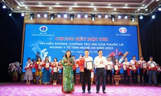 Bệnh viện Đa khoa TP. Vinh giành giải Nhất chung kết hội thi tìm hiểu phòng, chống tác hại của thuốc lá trong ngành Y tế Nghệ An năm 2023