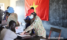 Lực lượng gìn giữ hòa bình Việt Nam tổ chức khám chữa bệnh cho người dân tại khu vực Abyei