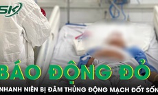 Báo động đỏ cứu nam sinh viên bị đâm thủng động mạch đốt sống