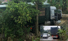 Xe đầu kéo mất lái đâm thẳng vào nhà dân tại Lạng Sơn