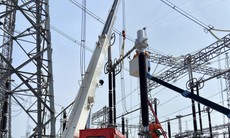 Thi công sửa chữa công trình truyền tải điện 500kV để đảm bảo cấp điện cho Thủ đô Hà Nội trong thời gian tới