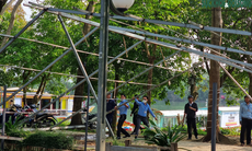 Tháo dỡ loạt hàng quán lấn chiếm công viên mang tên cố nhạc sĩ nổi tiếng ở Huế