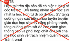 Hà Nội: Thông báo 'bắt cóc trẻ em' ở quận Hoàng Mai là bịa đặt