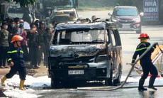 Điện Biên: Hỏa hoạn thiêu rụi xe cứu thương, một người bệnh bỏng nặng