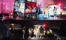 Tai nạn liên hoàn trên cao tốc TPHCM - Trung Lương, nhiều người thương vong