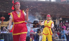 Đặc sắc 'vũ điệu' thổi cơm tại lễ hội chùa Láng