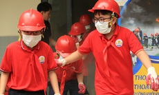 Học sinh hào hứng tham gia trải nghiệm ngoại khóa phòng cháy, chữa cháy