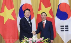 Chủ tịch nước Võ Văn Thưởng chủ trì Lễ đón Tổng thống Hàn Quốc