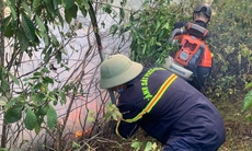 Công an vào cuộc điều tra vụ cháy rừng ở núi Bàu