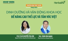 Truyền hình trực tuyến: Dinh dưỡng và vận động khoa học để nâng cao thể lực và tầm vóc Việt