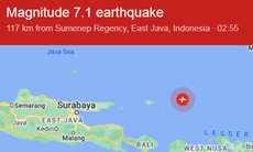 Động đất mạnh làm rung chuyển Biển Bali của Indonesia