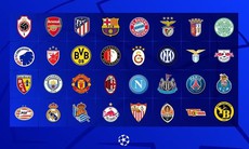 Danh sách 32 đội bóng tham dự vòng bảng Champions League 2023-2024