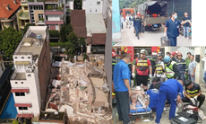 Cận cảnh cuộc giải cứu 7 người vụ sập nhà 4 tầng ở TPHCM