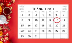 Lịch âm 13/1 - Âm lịch hôm nay 13/1 - Lịch vạn niên ngày 13/1/2024