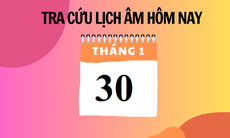 Lịch âm 30/1 - Âm lịch hôm nay 30/1 - Lịch vạn niên ngày 30/1/2024