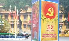 Hà Nội rợp cờ hoa mừng 94 năm Ngày thành lập Đảng