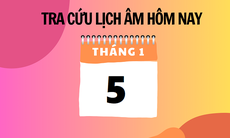 Lịch âm 5/1 - Âm lịch hôm nay 5/1 - Lịch vạn niên ngày 5/1/2024