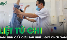 Nam sinh cấp cứu do liệt tứ chi sau nhiều giờ chơi game