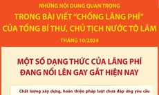 Một số dạng thức của lãng phí đang nổi lên gay gắt hiện nay