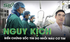 Nguy kịch sau cơn đau ngực biến chứng sốc tim do nhồi máu cơ tim