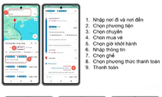 Người dân có thể mua vé tàu qua bản đồ trực tuyến