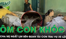 Cha mẹ ngất lịm bên quan tài hai con trai trong vụ xe chở dăm gỗ lật úp đè 3 người