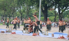 Mãn nhãn màn trình diễn võ thuật, khí công tại hội thi ngành công an