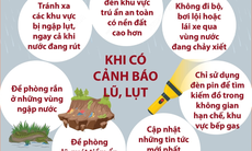 Những lưu ý với người dân khi xảy ra lũ, lụt